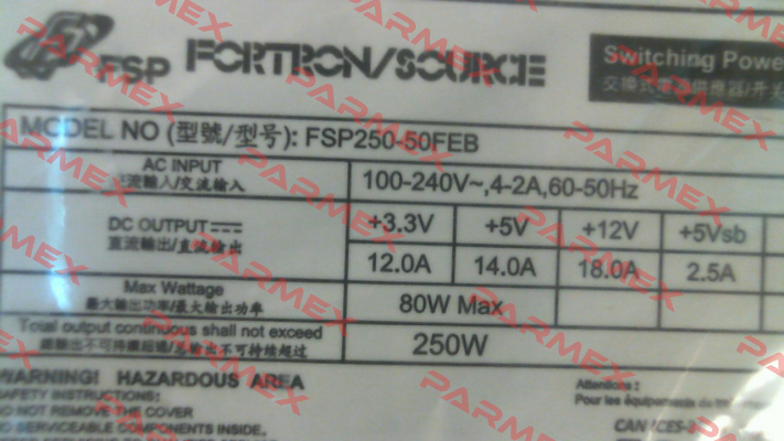 9PA250FK08 / FSP250-50FEB Fsp