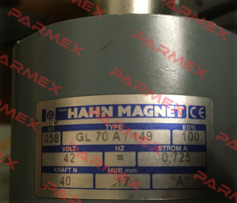 GLA070.508501 HAHN-MAGNET (Kendrion)