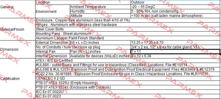 EXB-8126-N34 Killark (Hubbell)