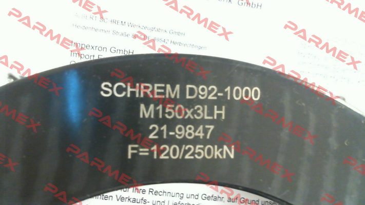 D92-1000 (M150x3LH) Schrem