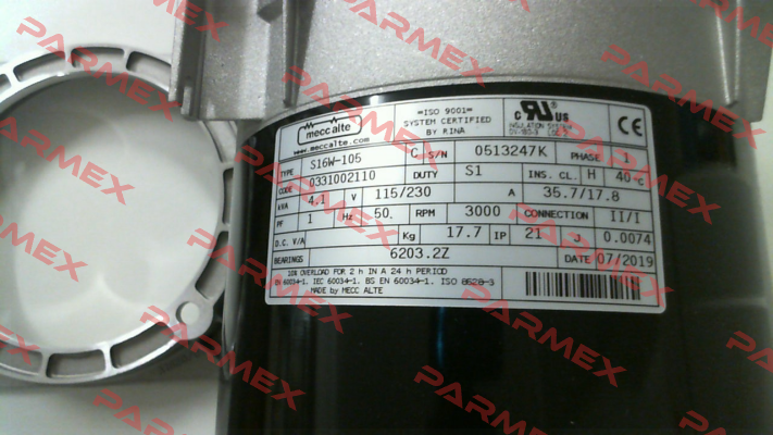 PW2SA5GVZ2V012 / S16W105 Mecc Alte