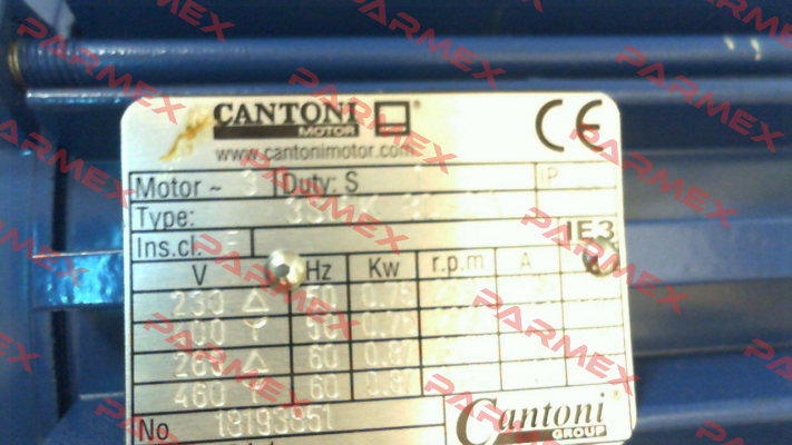 P/N: 1108A002425IE3, Type: 3SIEK 80-2A Cantoni