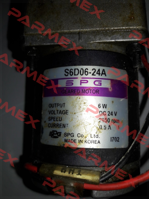 S6D06-24A Spg Motor