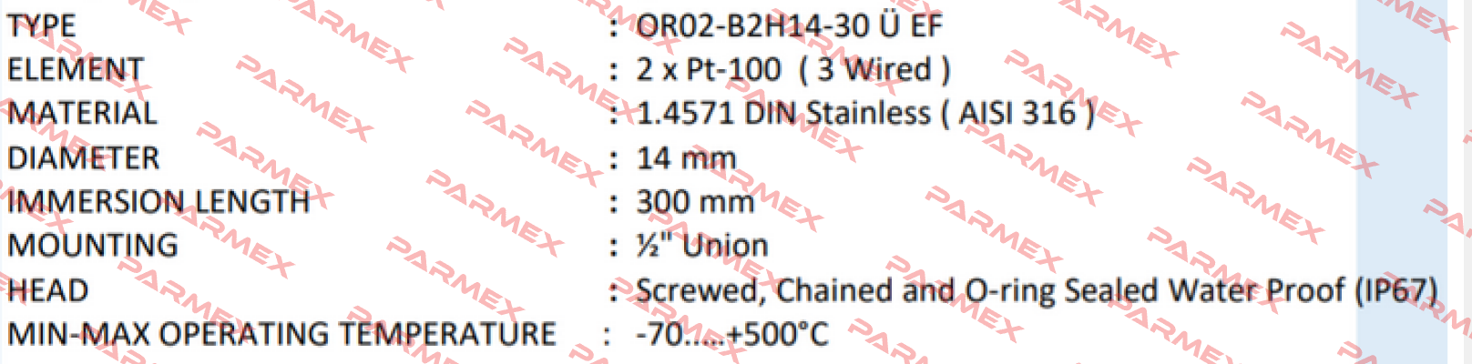 OR02-B2H14-30 Ü EF Ordel