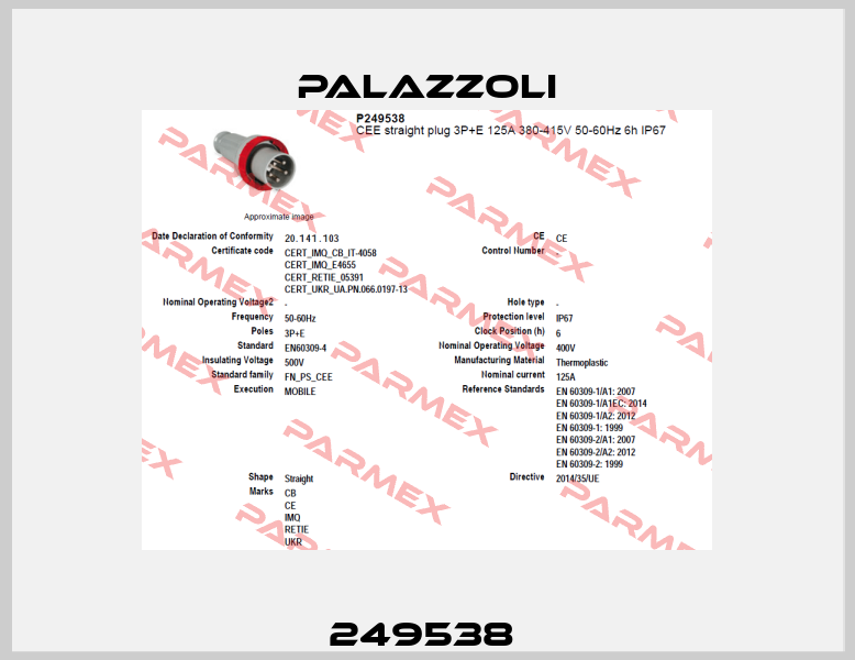 249538  Palazzoli