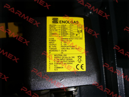 ISO 10 Nm / F03 / 9, SR 0-10 V  Enolgas