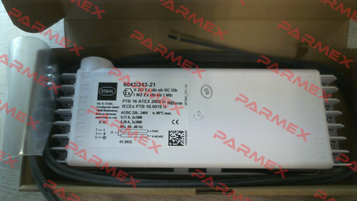 258330 / 6000 1/2x36W 6042/2 1xDC 230V Stahl