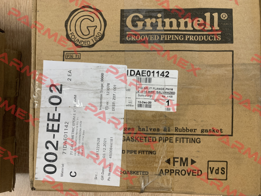 PN 10/16 FIG.71 4" 7280001317 Grinnell