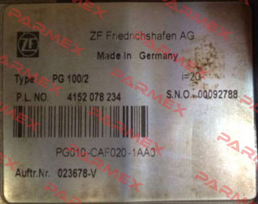 PG 100/2  ZF Friedrichshafen