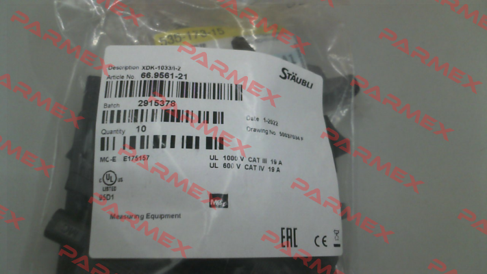 P/N: 66.9561-21,Type: XDK-1033/I-2 Multi-Contact (Stäubli)