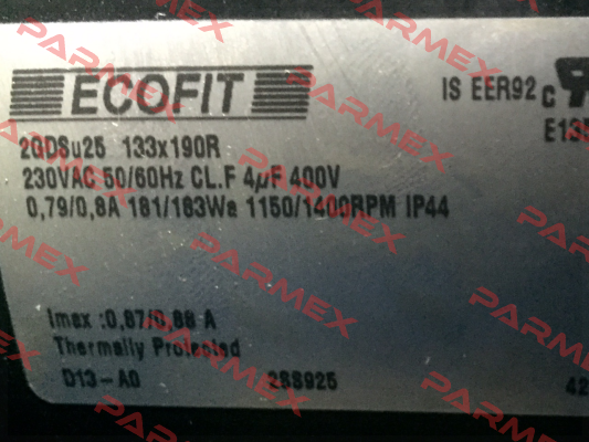 P/N: 1306444, Type: 2GDSu25_133x190R_D13-A0p -- obsolete Ecofit