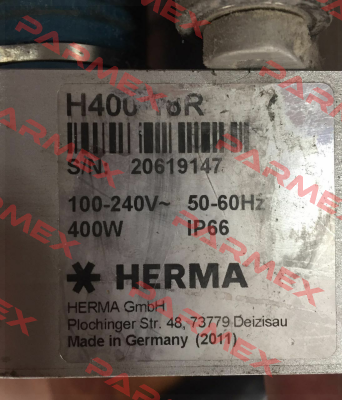 spare part for H400-16R  Herma