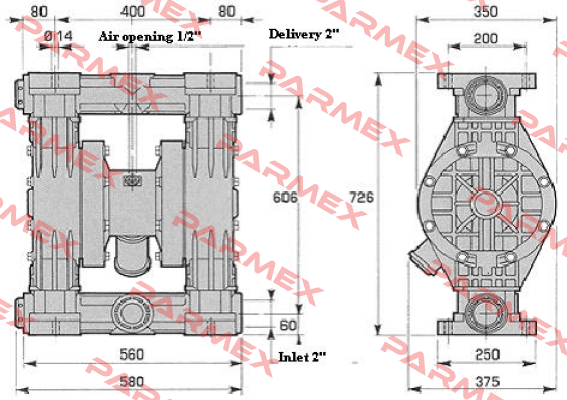 CENTRAL BODY FOR PUMP 502  Debem