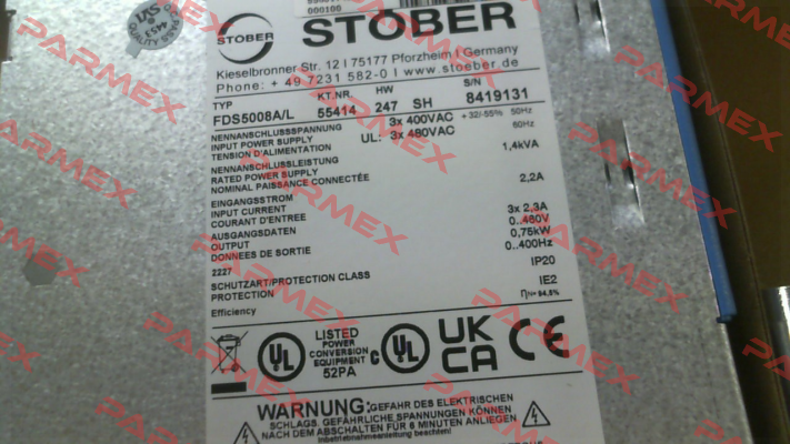 MV0000000831 - FDS5008A/L Stober