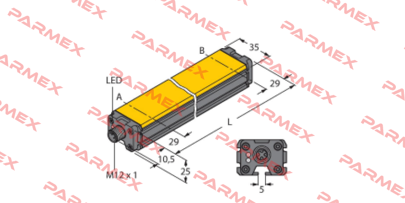 LI1000P1-Q25LM1-LIU5X3-H1151 Turck