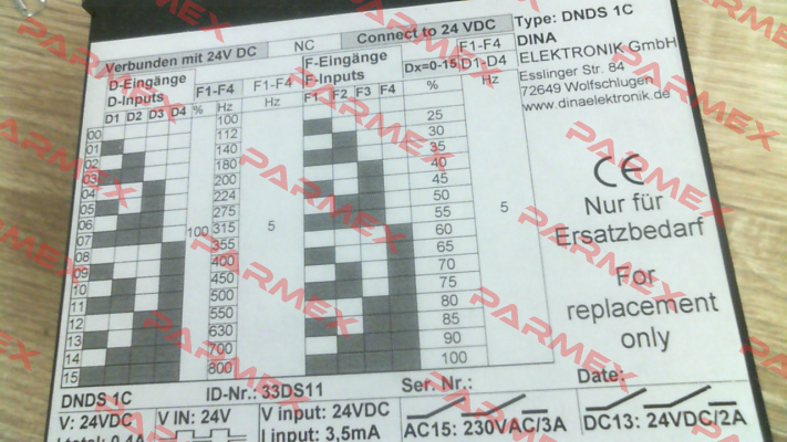 DNDS 1C / 33DS11 DINA