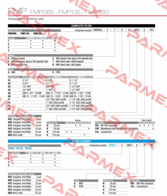 FMP-065-1-B-A-G1-A25-N-P01 MP Filtri