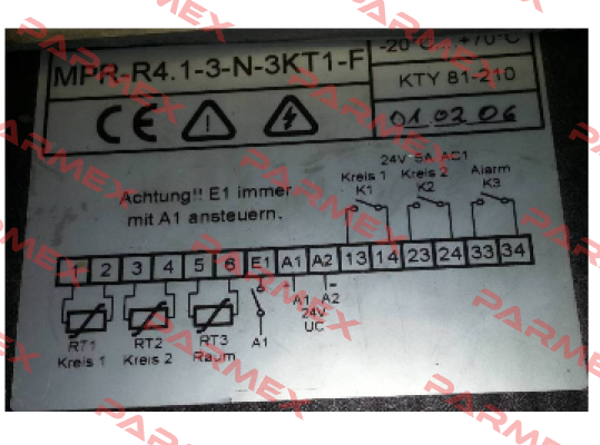 MPR-R4.1-3-N-3KT1-F  KTY81-210 (OEM)  Welba