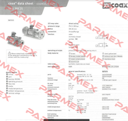 MK 20 NC Coax