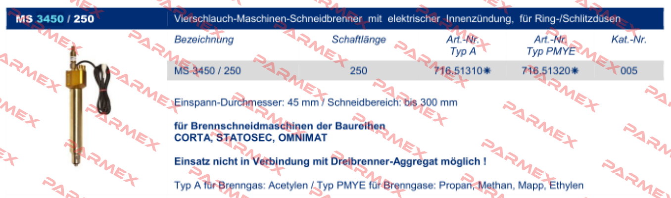 MS 3450/250-PMY Messer