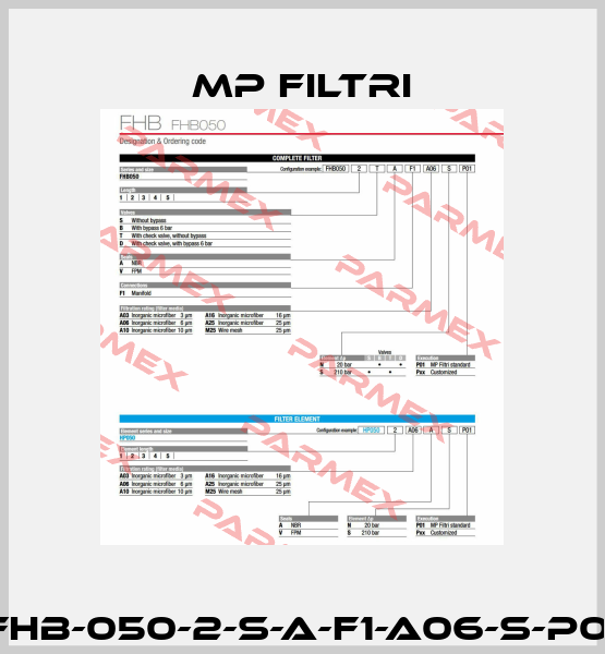 FHB-050-2-S-A-F1-A06-S-P01 MP Filtri