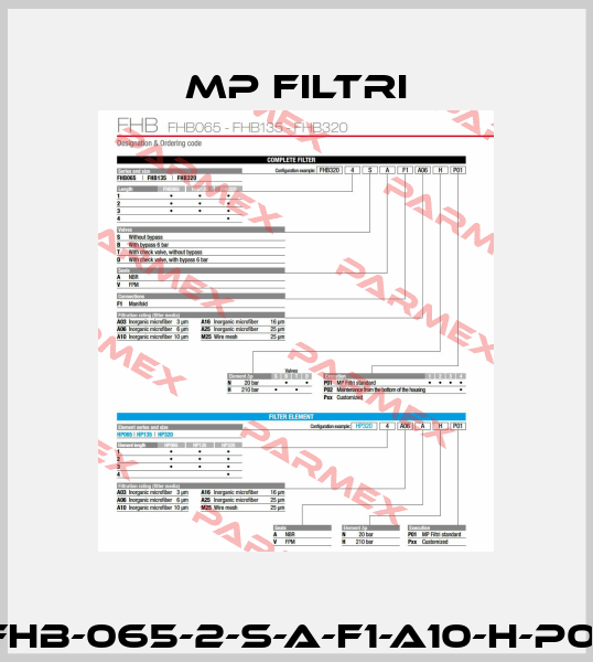 FHB-065-2-S-A-F1-A10-H-P01 MP Filtri