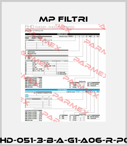 FHD-051-3-B-A-G1-A06-R-P01 MP Filtri
