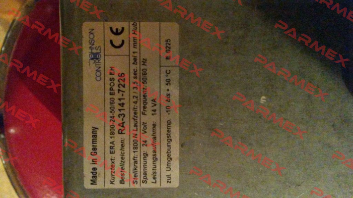 RA-3141-7226 Johnson Controls