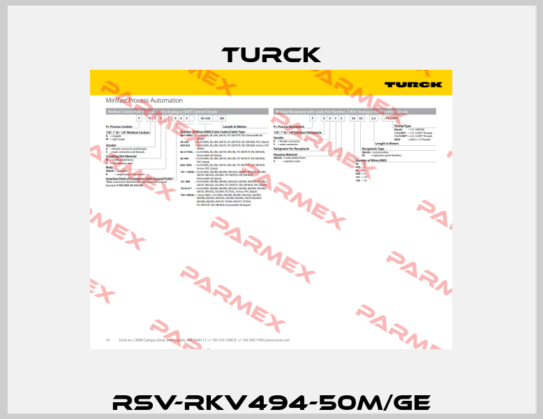 RSV-RKV494-50M/GE Turck