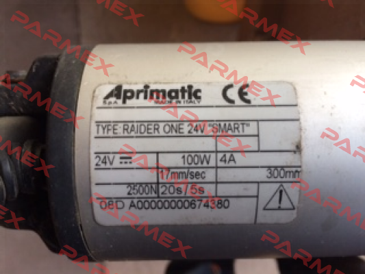 TYPE RAIDER 24 V SMART Obsolete, no replacement  Aprimatic