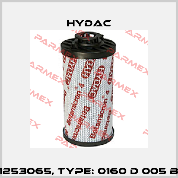 Mat No. 1253065, Type: 0160 D 005 BH4HC /-V Hydac