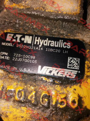 2520VQ21A14 11BC20 LH old code, new code 428649-BCL 2520VQ21A14 11BC20-L Vickers (Eaton)