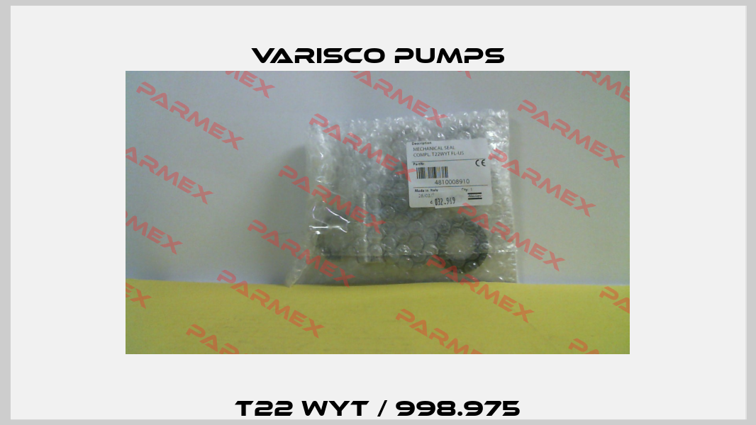 T22 WYT / 998.975 Varisco pumps