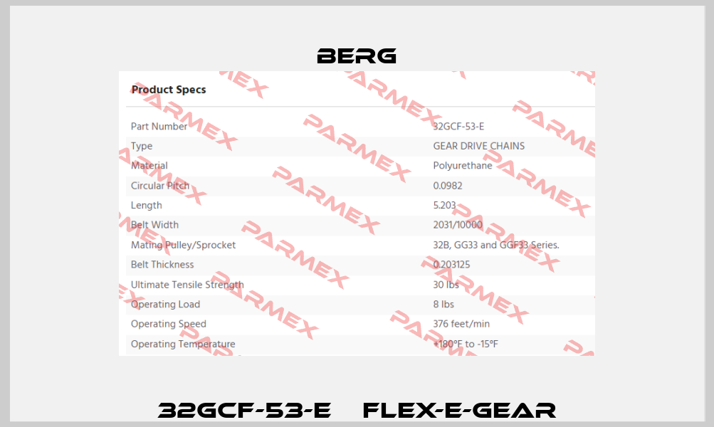 32GCF-53-E    Flex-E-Gear Berg