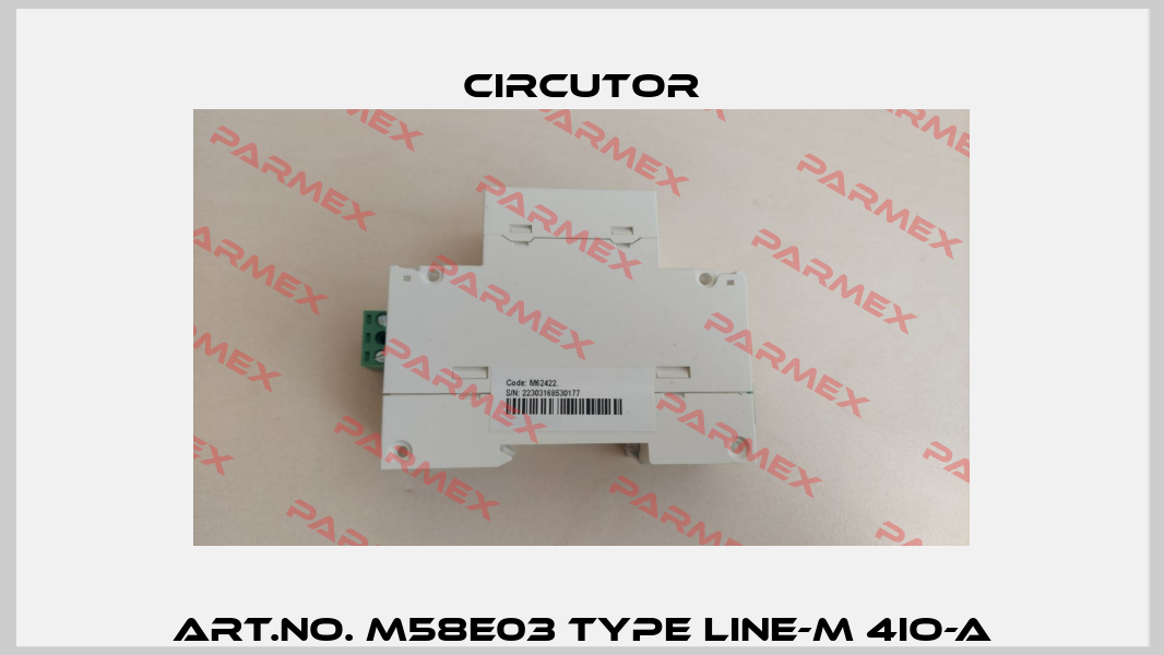 Art.no. M58E03 Type LINE-M 4IO-A Circutor