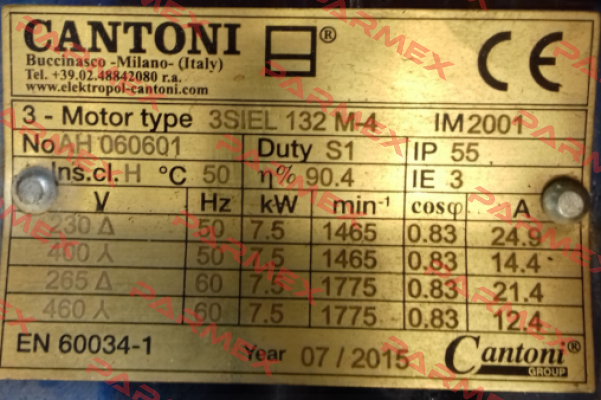 DS-Motor 3 SIEL 132 M-4 Cantoni