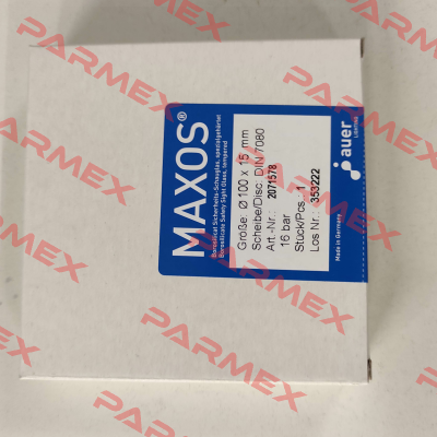 DIN 7080 100x15mm Maxos