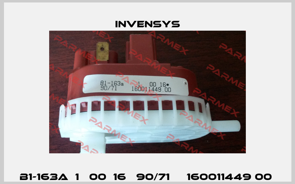 B1-163A  1   00  16   90/71     160011449 00  Invensys