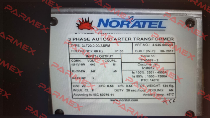 3LT20.0-00/ASFM ОЕМ Noratel