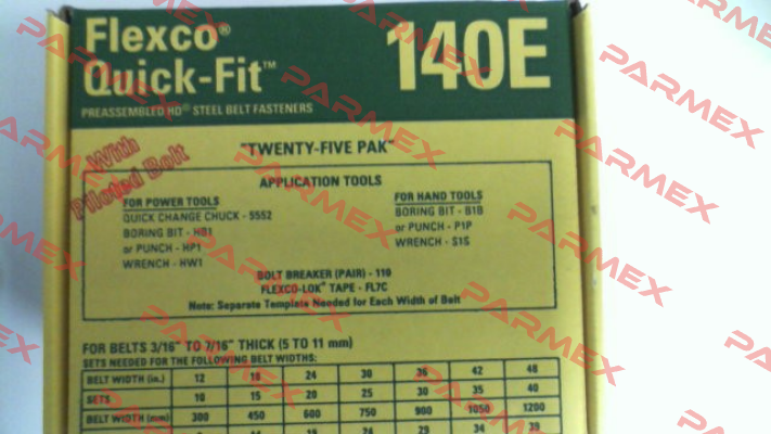 20000 / 140E (pack x25) Flexco