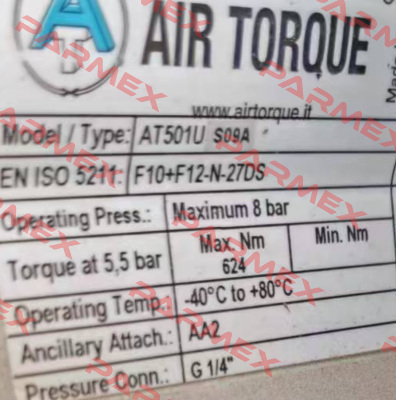 B10- AT501US09AF10+F12 27DS-000 Air Torque