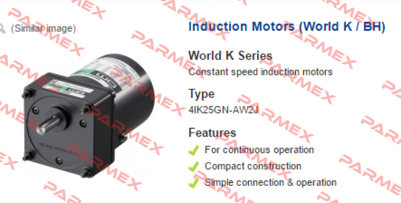 4IK25GN-AW2J  Oriental Motor