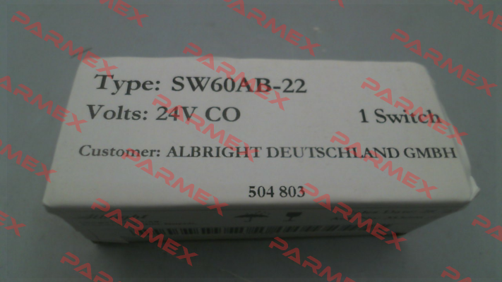 SW 60AB22/24V  504803 Albright