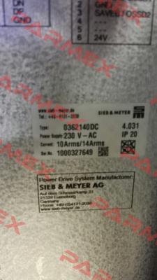 0362140DC  OEM!!  SIEB & MEYER