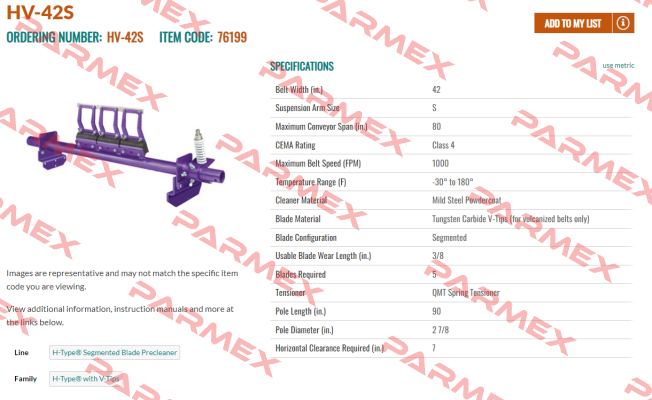 HV-42S Flexco