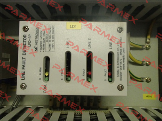 Power card (PCB) for LFD(LINE FAULT DETECTOR) Luxco (formerly Westronics)