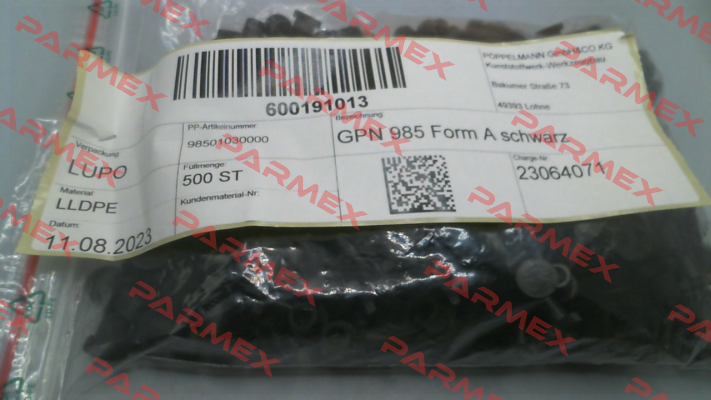 985 0103 0000 / GPN 985 / 0103 Poppelmann