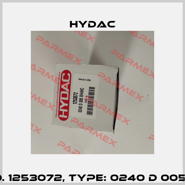 Mat No. 1253072, Type: 0240 D 005 BH4HC Hydac