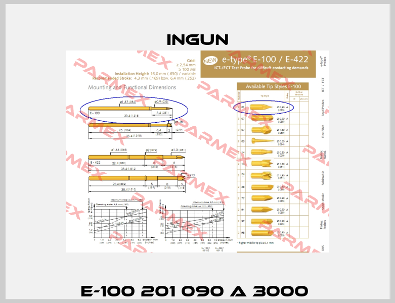 E-100 201 090 A 3000  Ingun