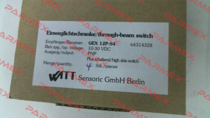 GEX 12P-S4 / 64314328 Witt Sensoric